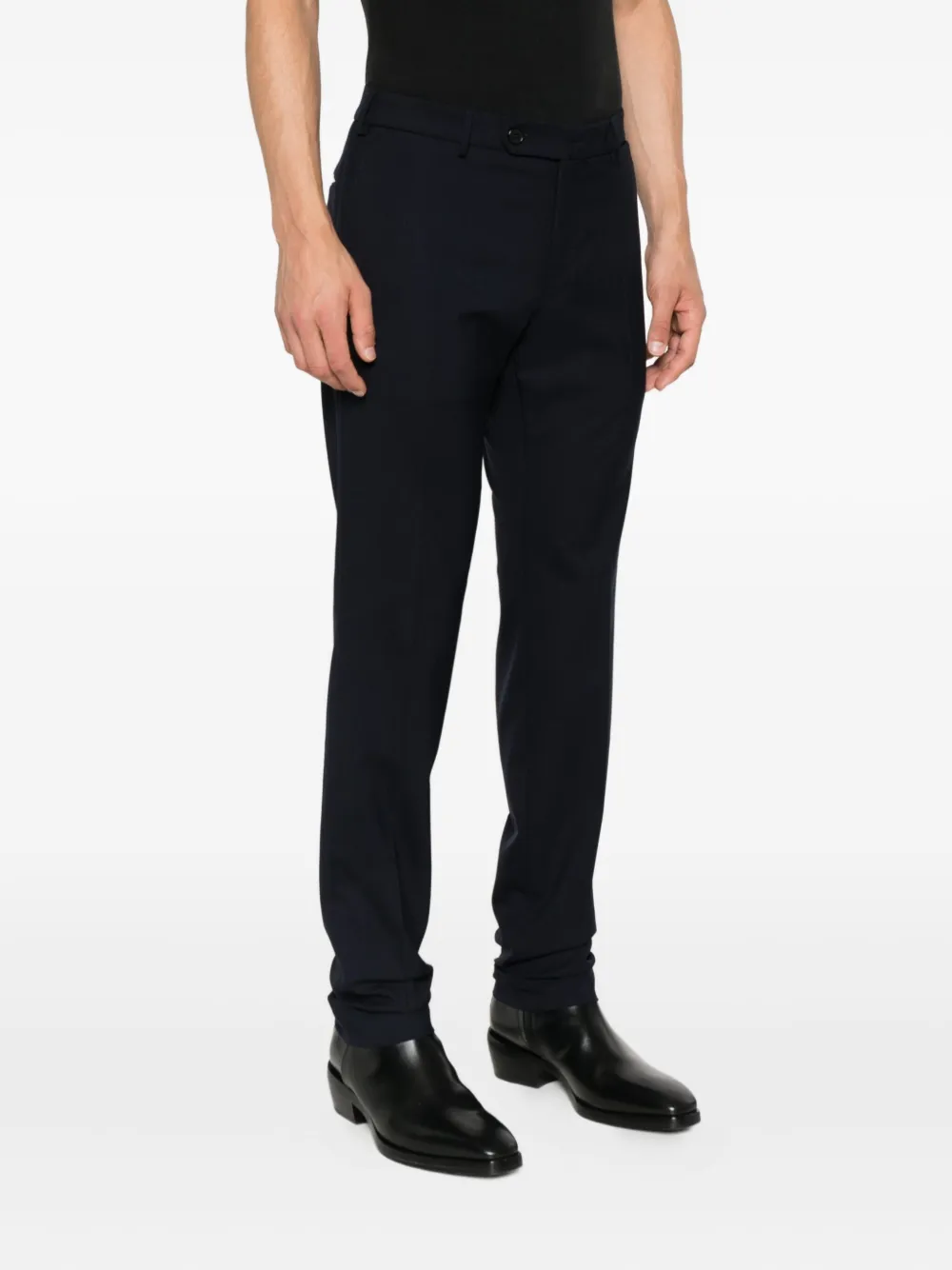 Incotex Broek met platte voorkant Blauw