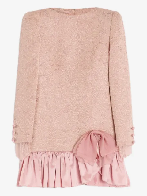 Valentino Garavani vestido con volantes y moño