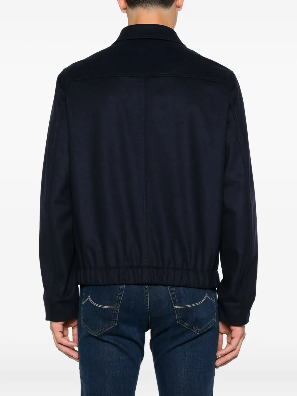 Incotex Jack met rits Blauw
