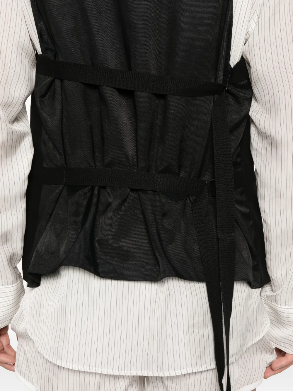 Ann Demeulemeester Martingale Weste In Black