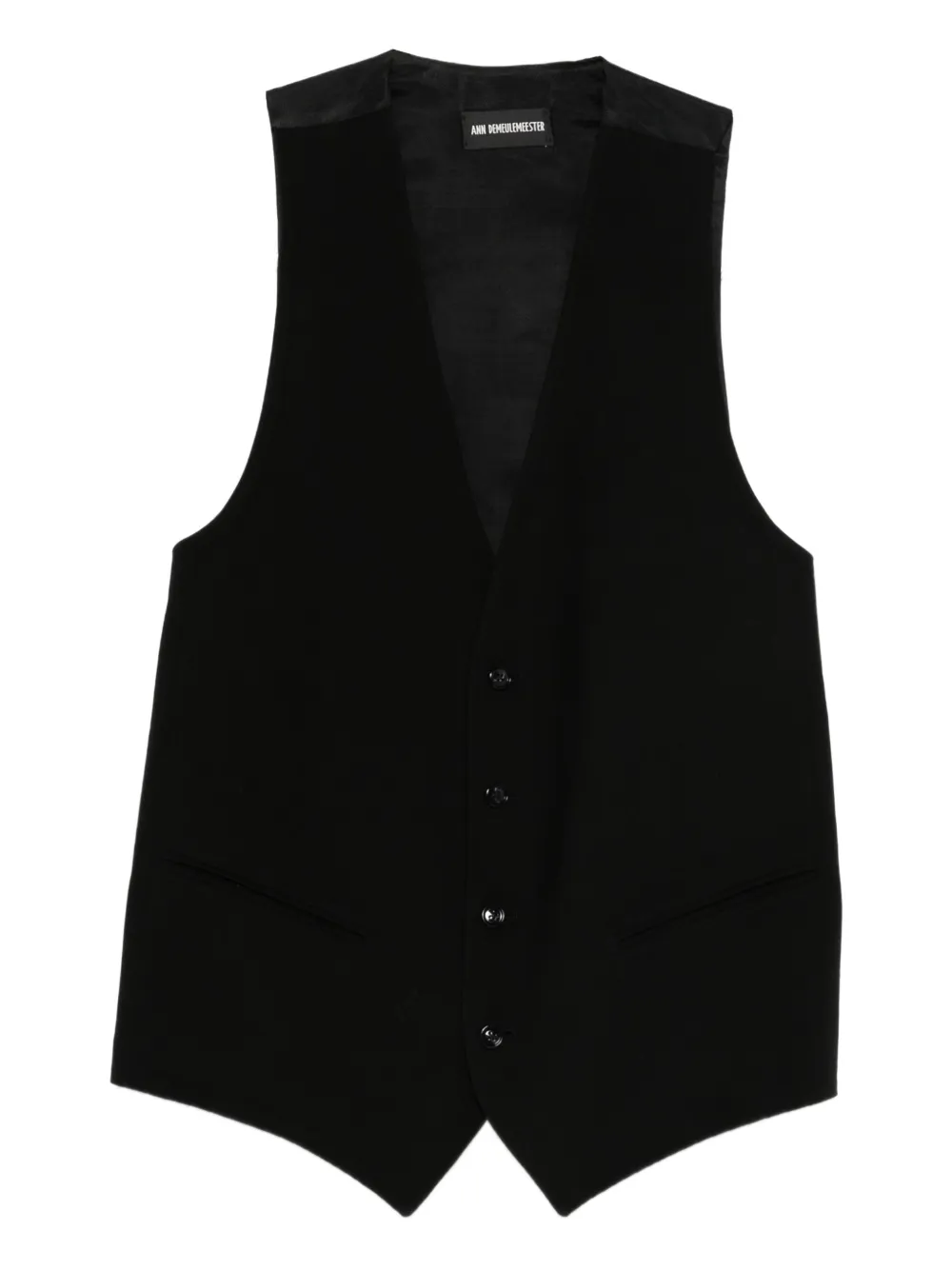 Ann Demeulemeester Martingale Weste In Black
