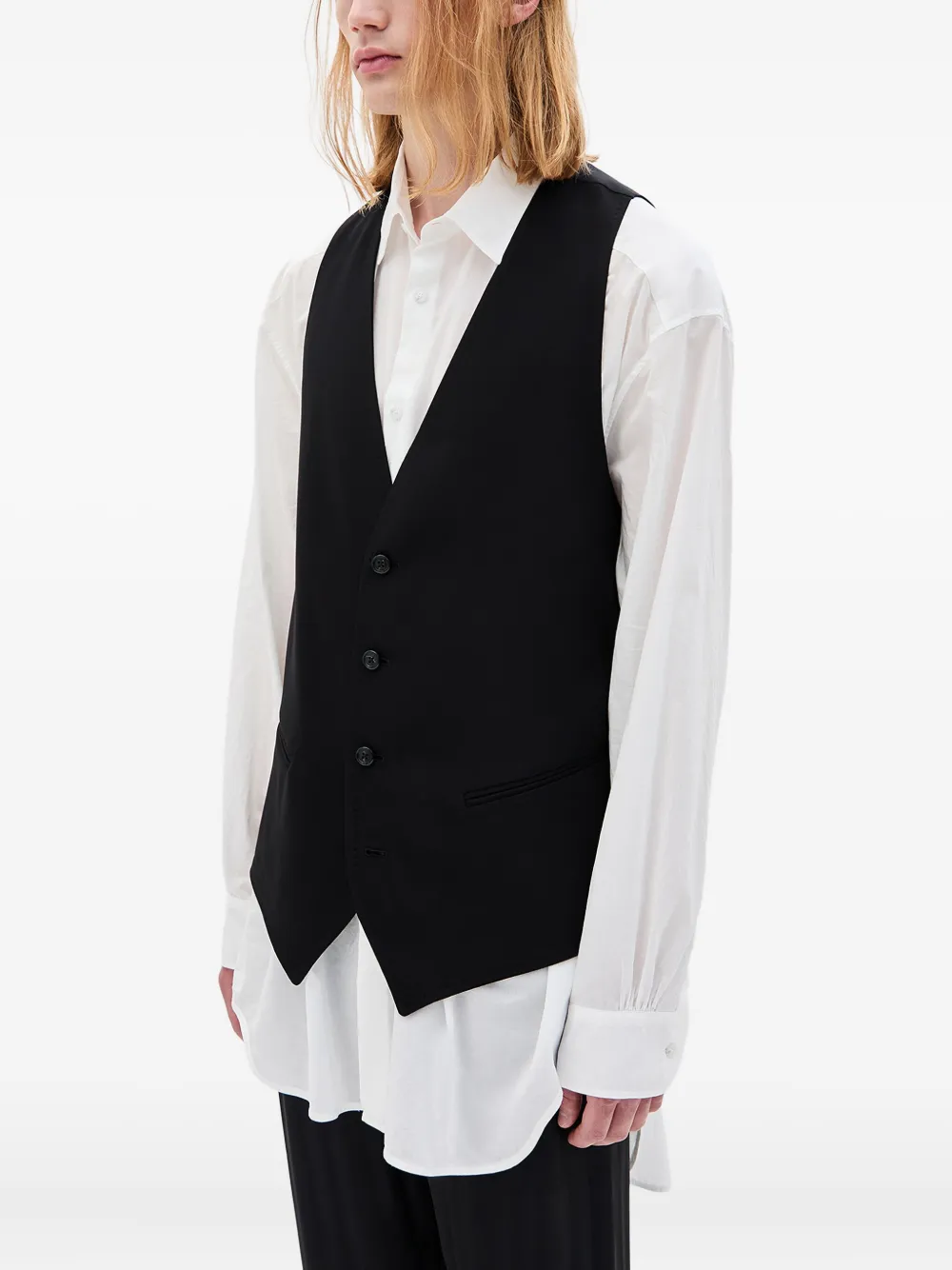  Ann Demeulemeester Juikko Waistcoat - Black 