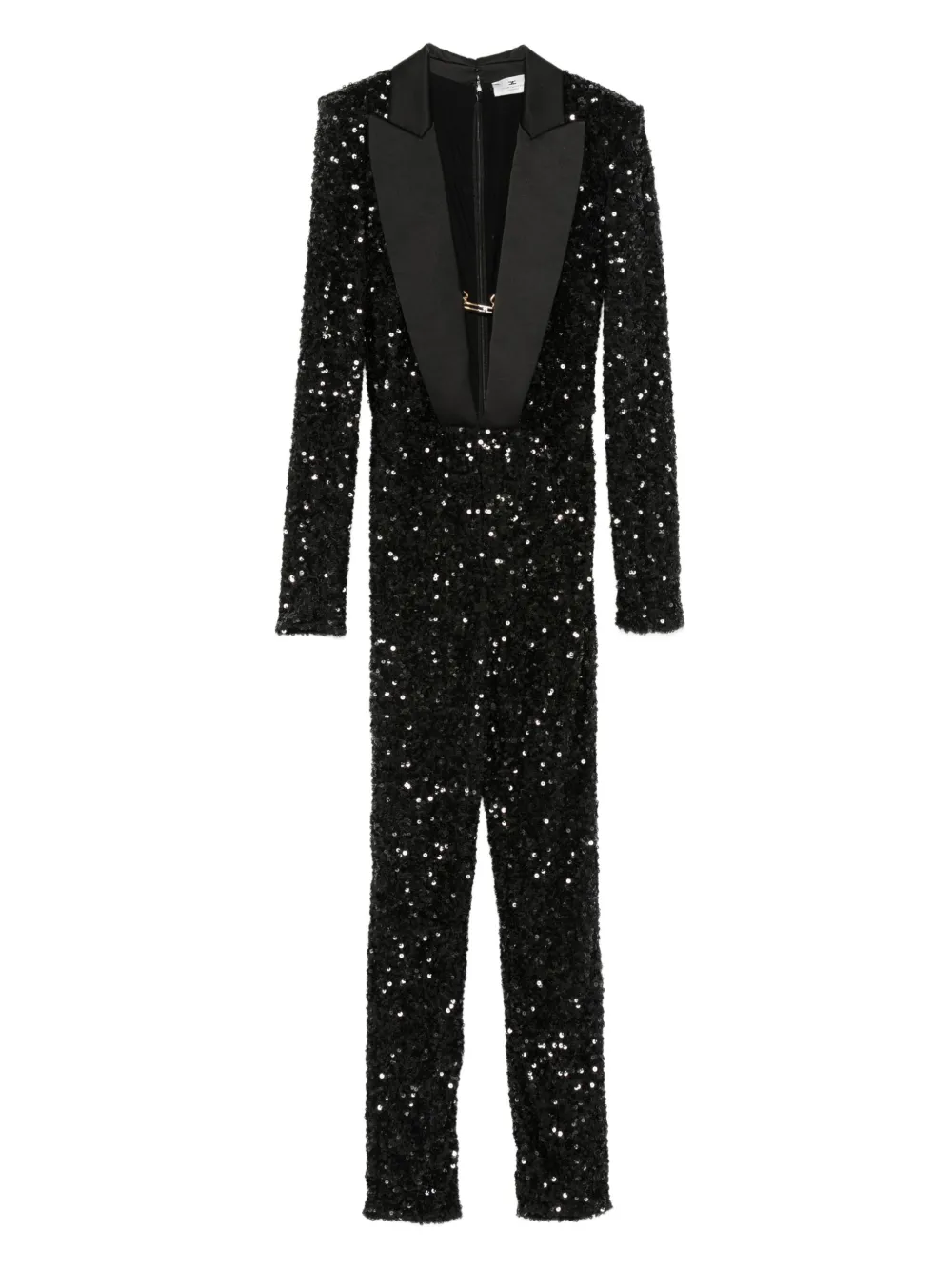 Elisabetta Franchi sequin-embellished jumpsuit - ブラック Elisabetta Franchi sequin-embellished jumpsuit - ブラック