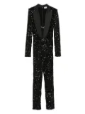 Elisabetta Franchi sequin-embellished jumpsuit - Black
