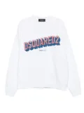 DSQUARED2 logo-print sweatshirt - White