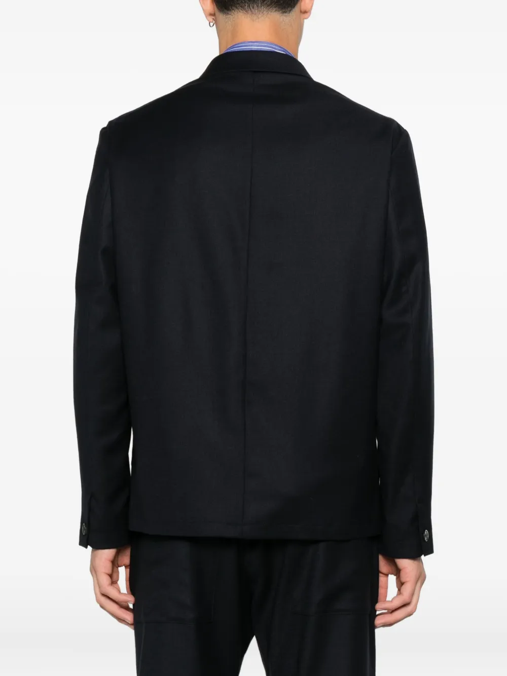 Barena Shirtjack met opgestikte zak Blauw