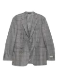 Canali checked wool jacket - Grey