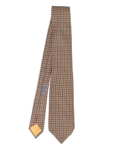 Hermès Pre-Owned 2023 patterned silk tie