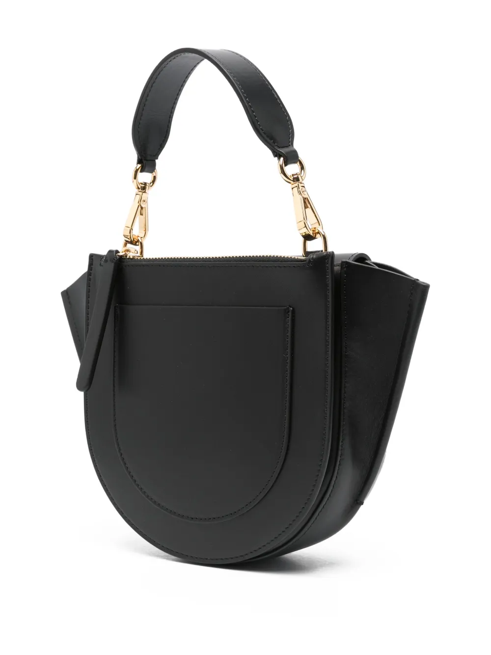 Wandler Hortensia kleine gewelfde shopper Zwart