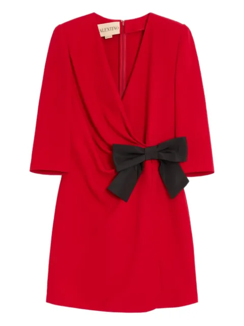 Valentino Garavani vestido midi con detalle de moño