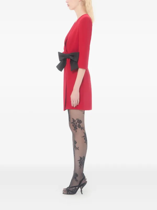 Valentino Garavani Bow-Detail Mini Dress