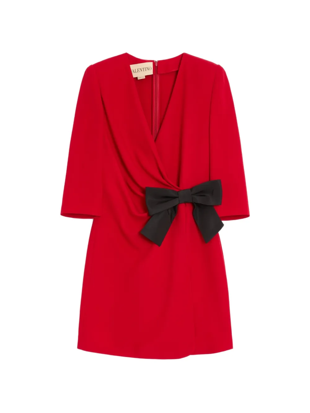 Valentino Garavani Mini-jurk met strikdetail Rood
