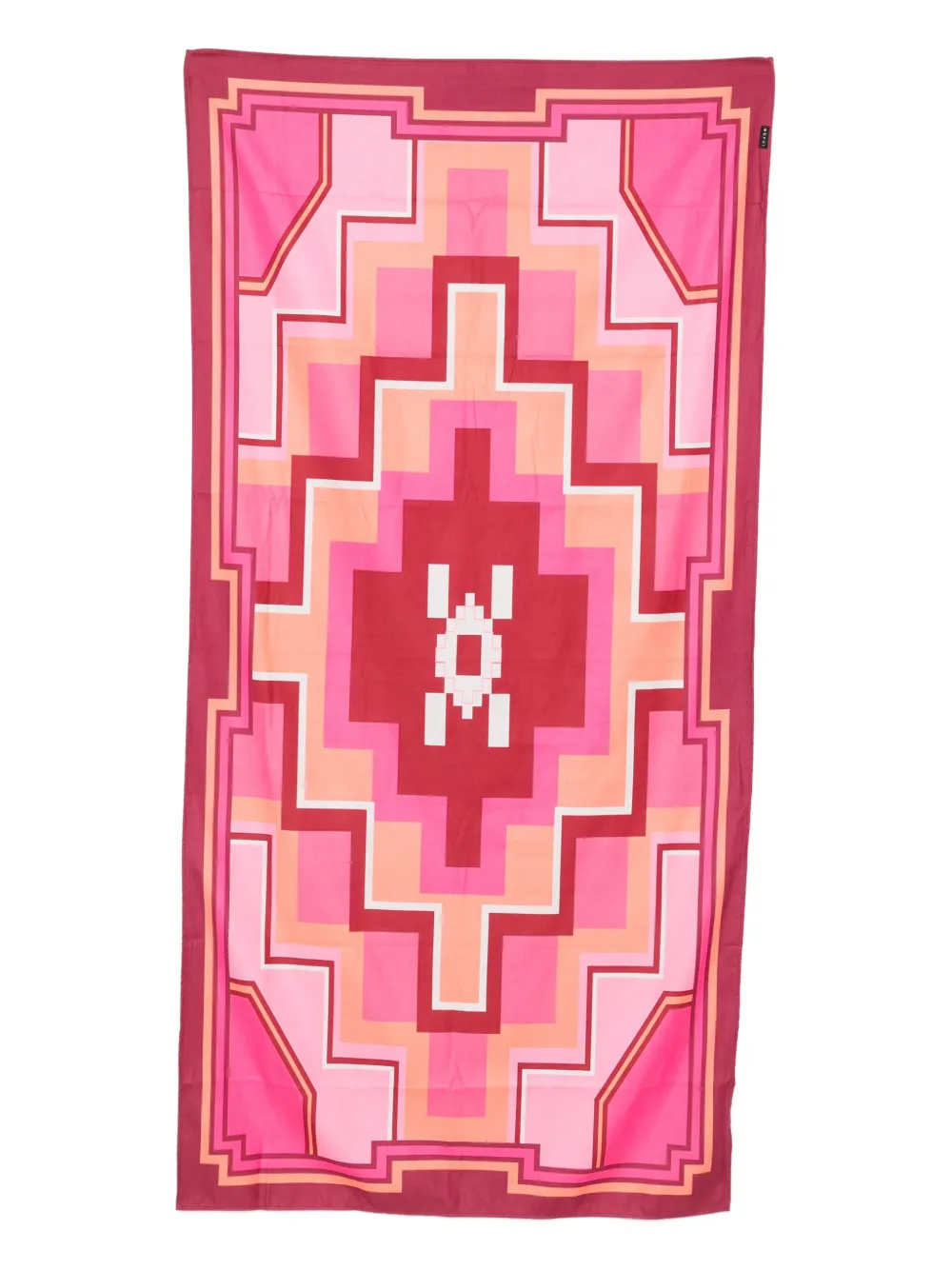 ME FUI ジオメトリックパターン ビーチタオル 180cm x 90cm - ピンク ME FUI ジオメトリックパターン ビーチタオル 180cm x 90cm - ピンク