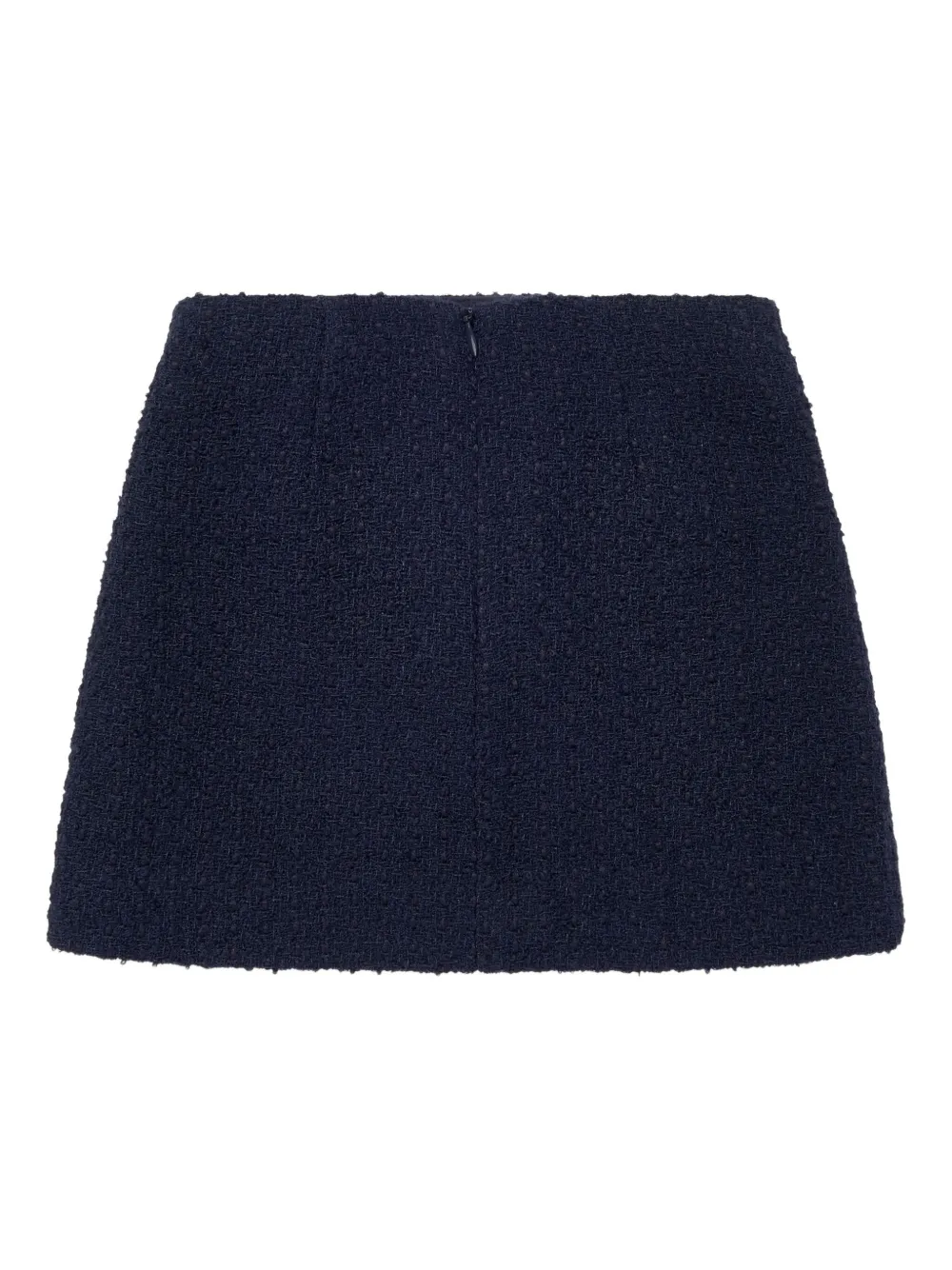 Self-Portrait Kids tweed button-detailed casual skirt Blauw
