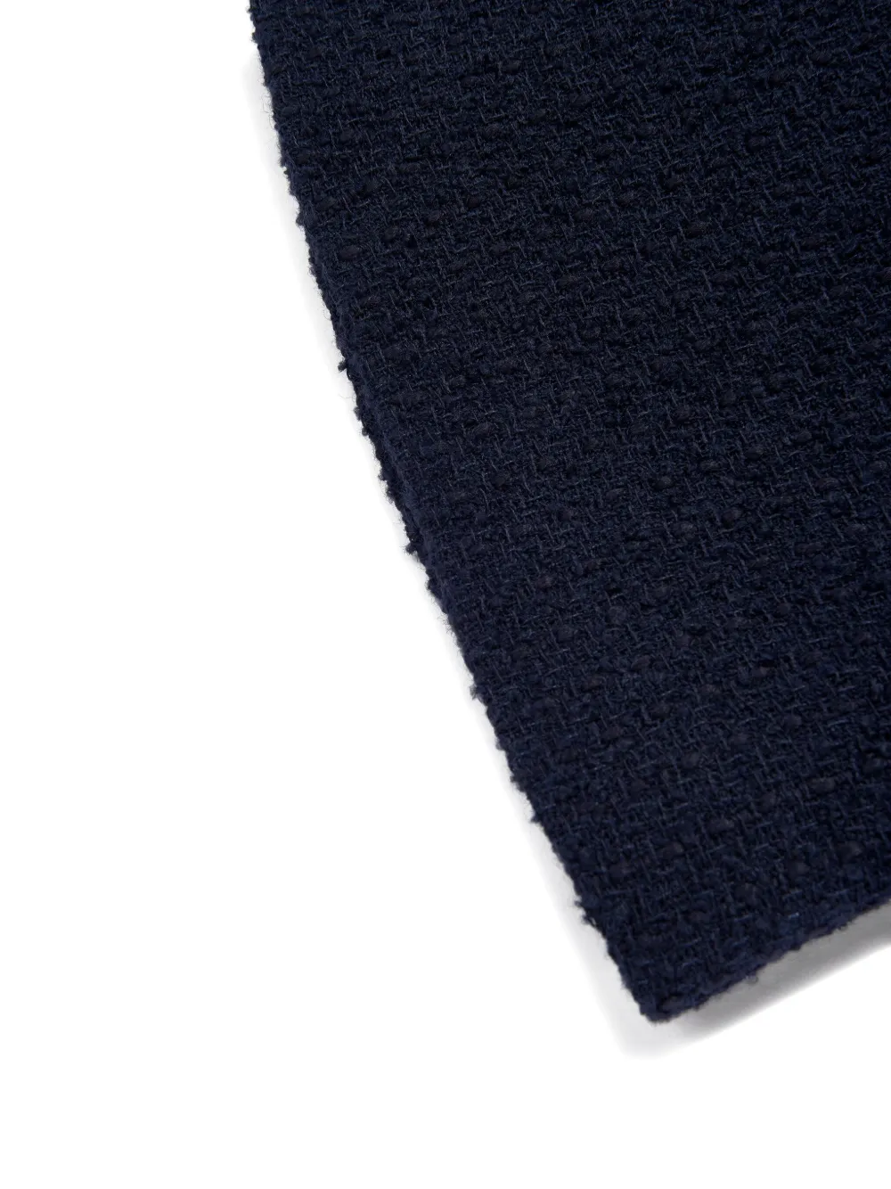 Self-Portrait Kids tweed button-detailed casual skirt Blauw