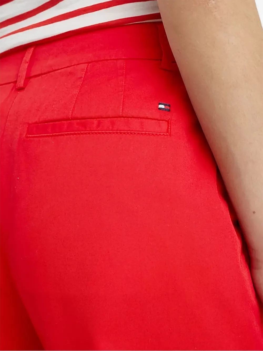 Tommy Hilfiger Shorts met knoopsluiting Rood