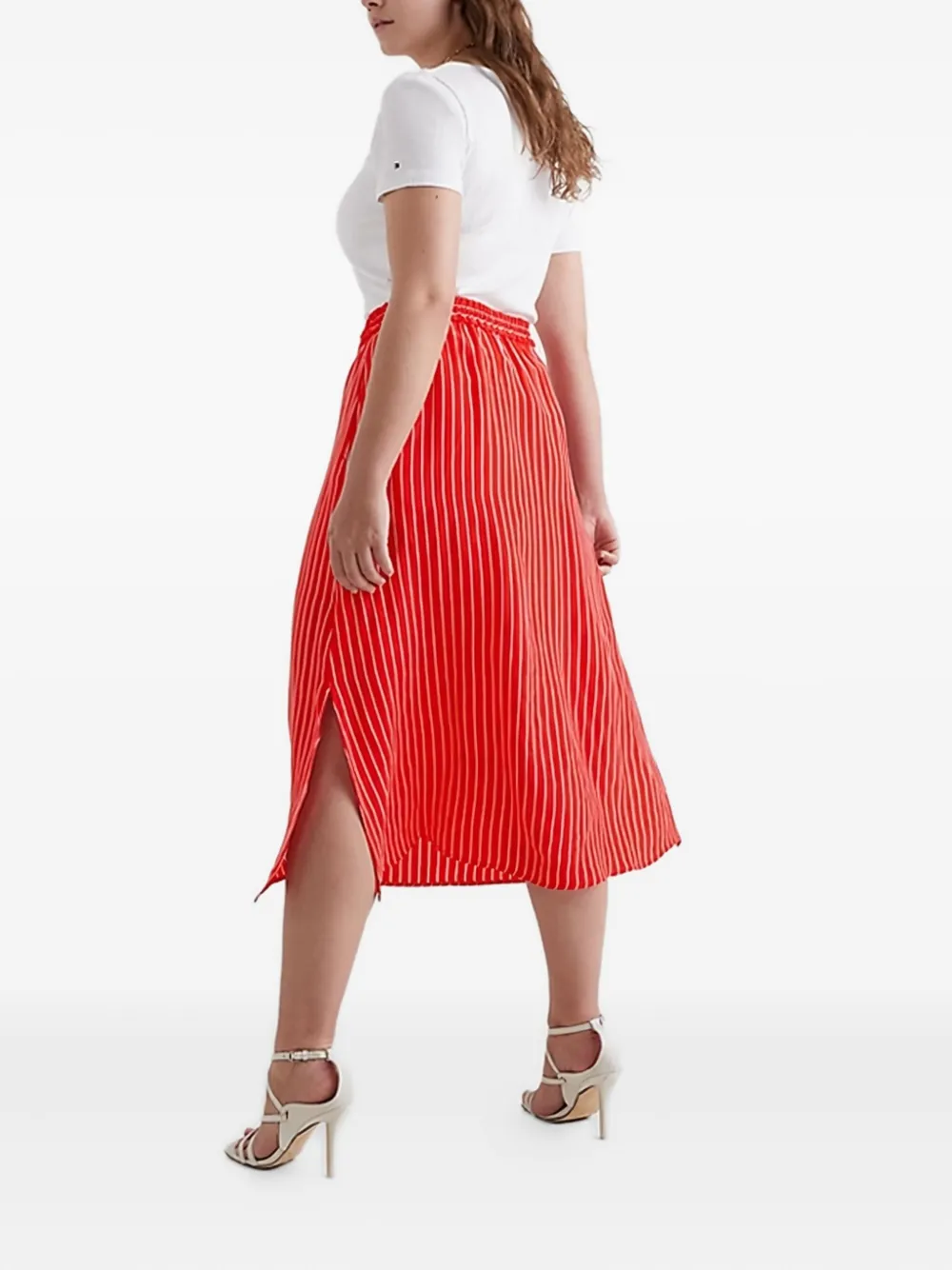 Tommy Hilfiger Rok met zijsplit - Rood