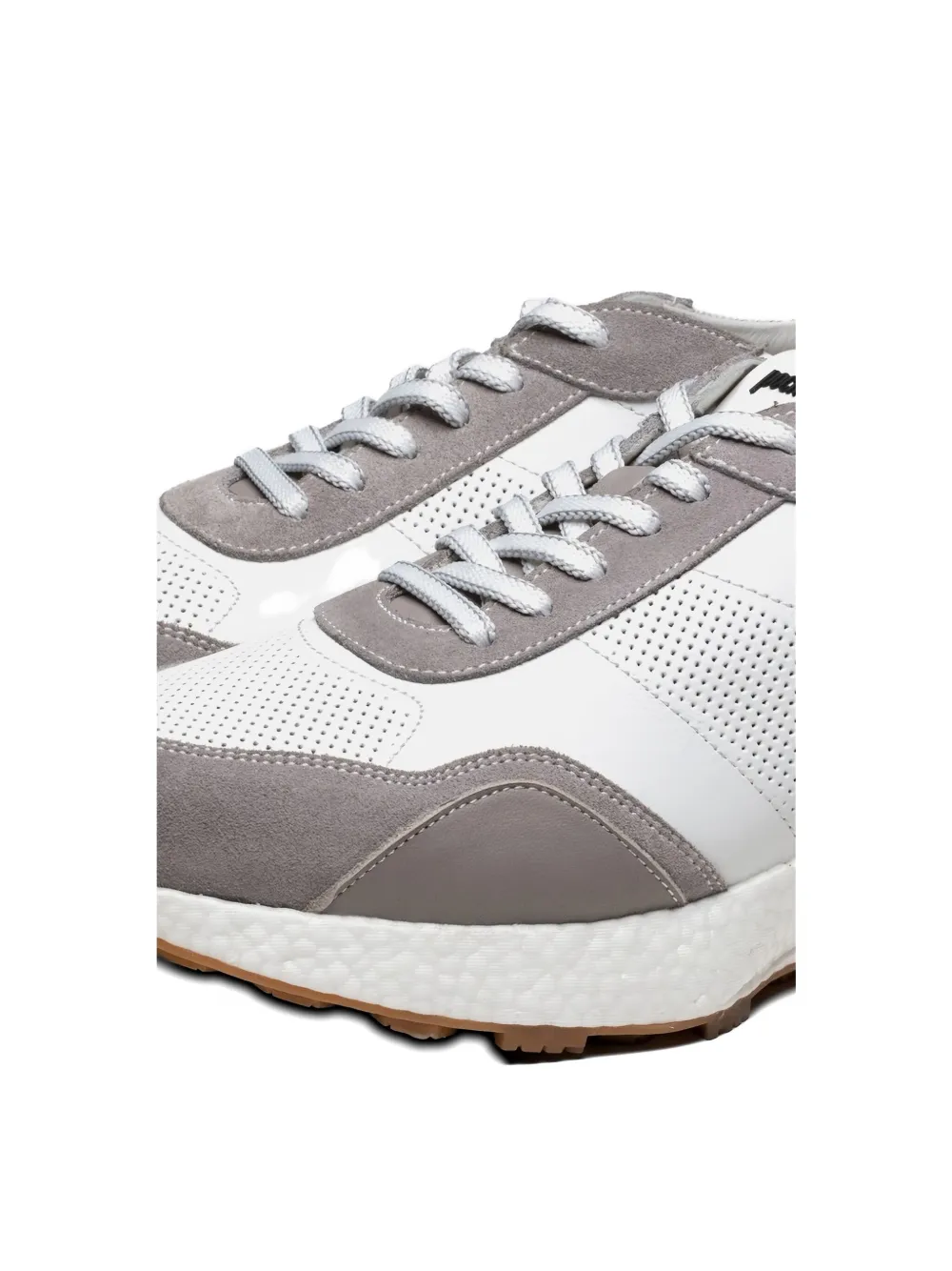 Poche Paris Isaac2 Perforated-leather Sneakers In White