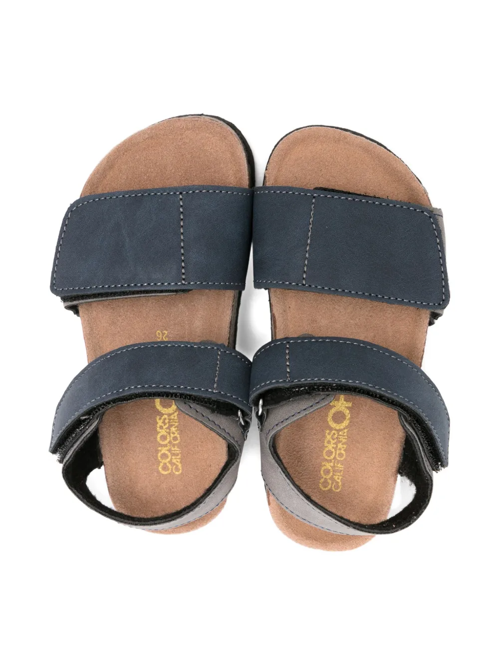 Colors Of California Kids double-strap cork sandals Blue