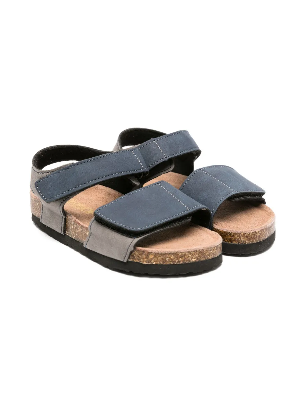 Colors Of California Kids double-strap cork sandals Blue