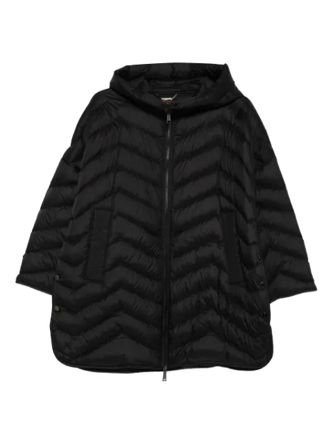 Seventy chevron-quilted hooded coat