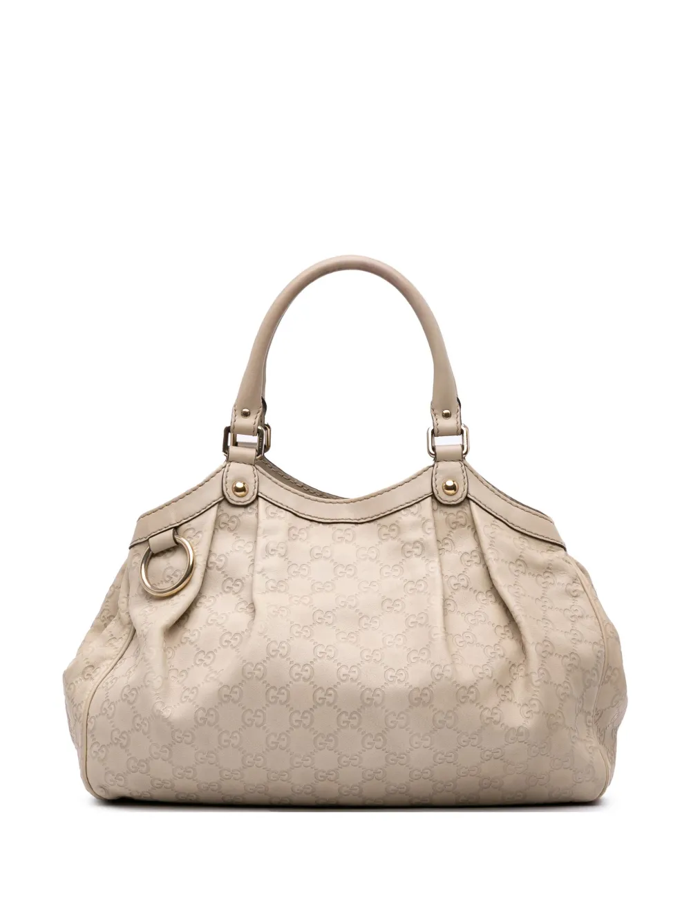 Gucci Pre-Owned 2016-2025 ミディアム グッチシマ スーキー ハンドバッグ - ブラウン Gucci Pre-Owned 2016-2025 ミディアム グッチシマ スーキー ハンドバッグ - ブラウン