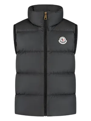 Moncler Enfant Colete Tib Matelassê | Preto | FARFETCH BR