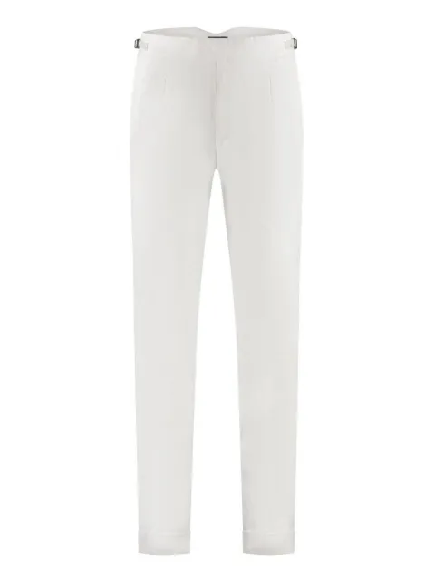 Sease pleated buckle-fastening trousers
