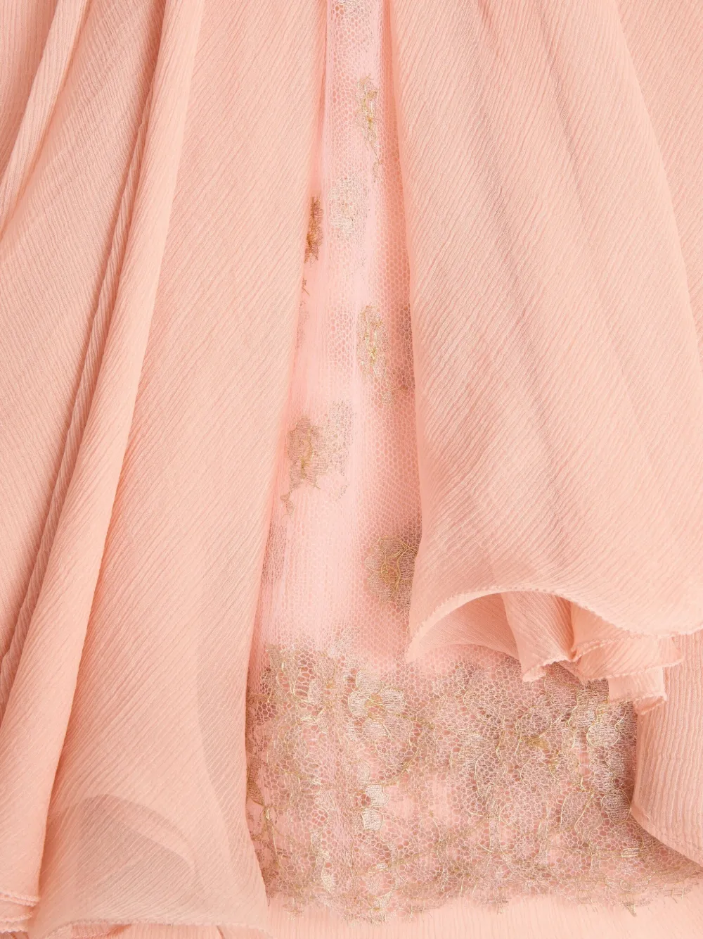 Valentino Garavani Midi-jurk verfraaid met kant Roze