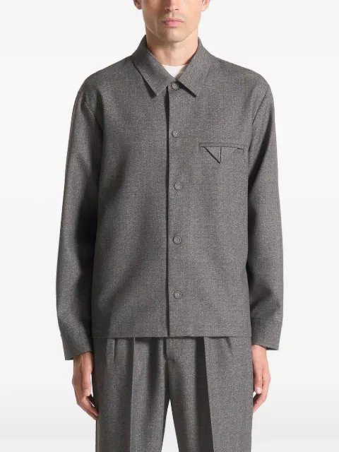 Manière De Voir Leo textured tailored overshirt