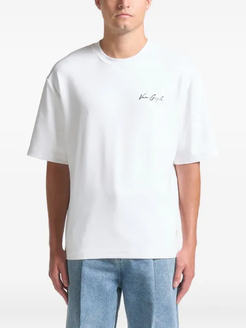 Manière De Voir Piece de Resistance in white Van Gogh cotton T-Shirt