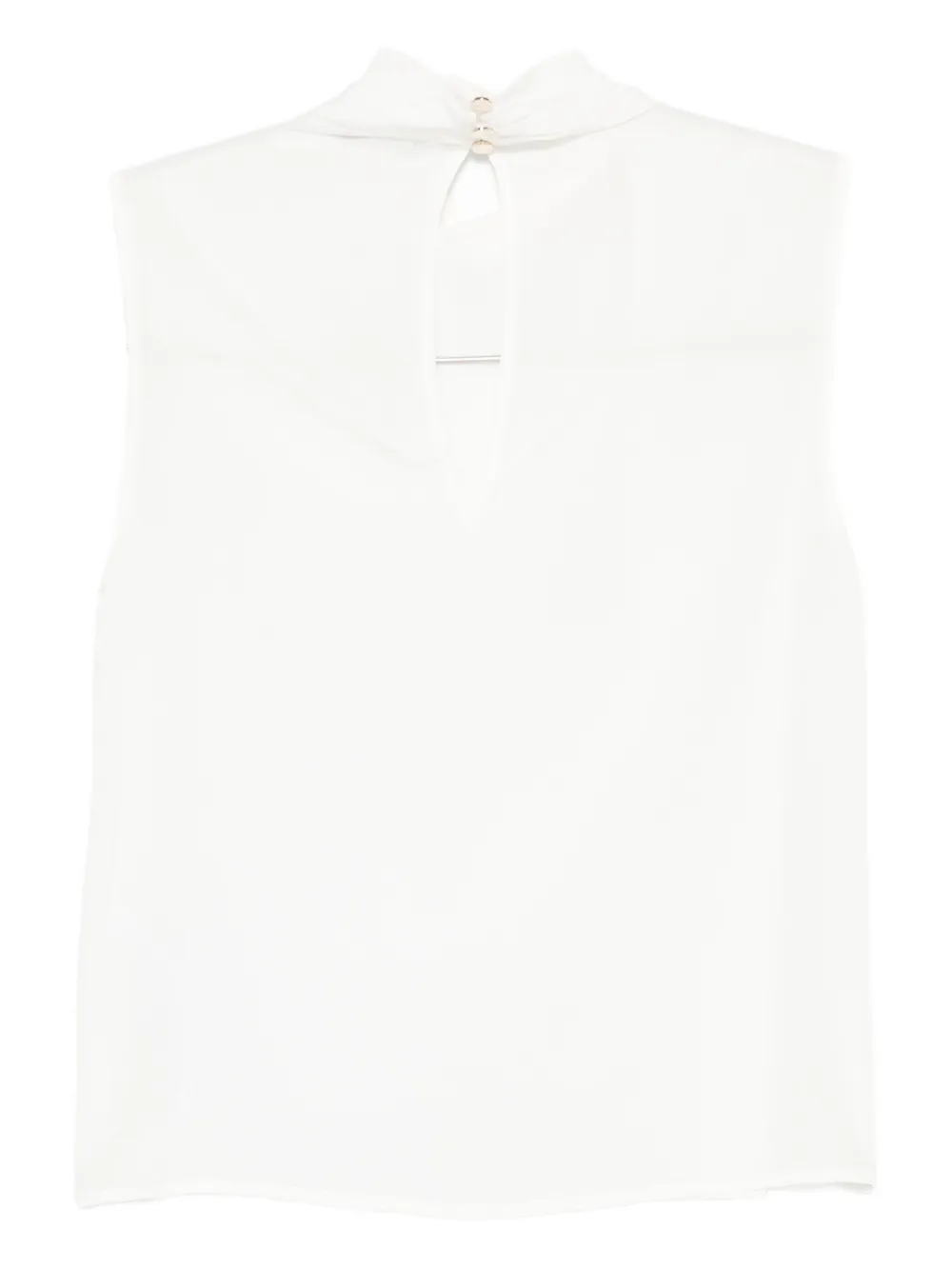 LIU JO keyhole-neck sleeveless top Wit