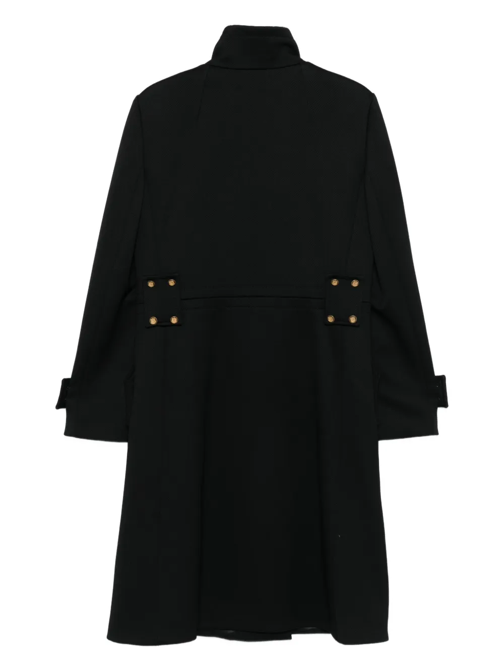Dolce & Gabbana Pre-Owned 1990s jas van wolblend met knoopdetail - Zwart