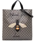 Gucci Pre-Owned 2016-2025 GG Supreme Blind For Love satchel - Brown