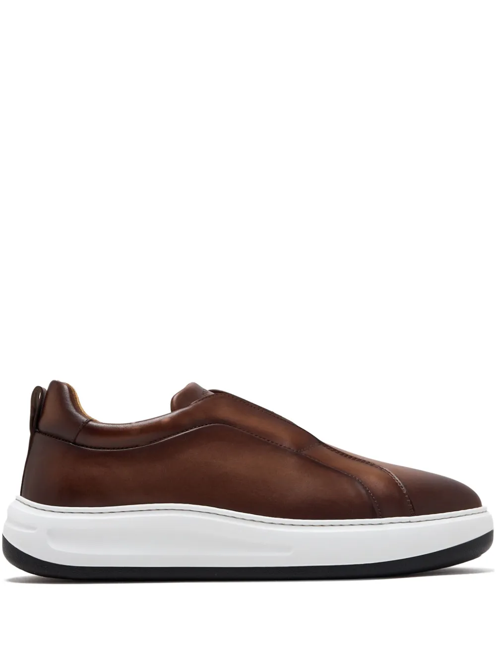 Magnanni Casaro leather slip-on sneakers Brown
