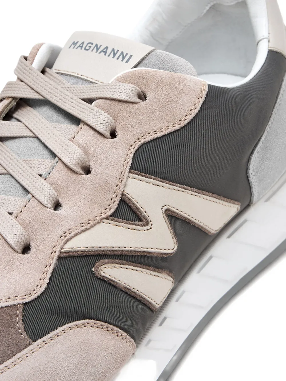 Magnanni Yoki suede leather panel sneakers Brown