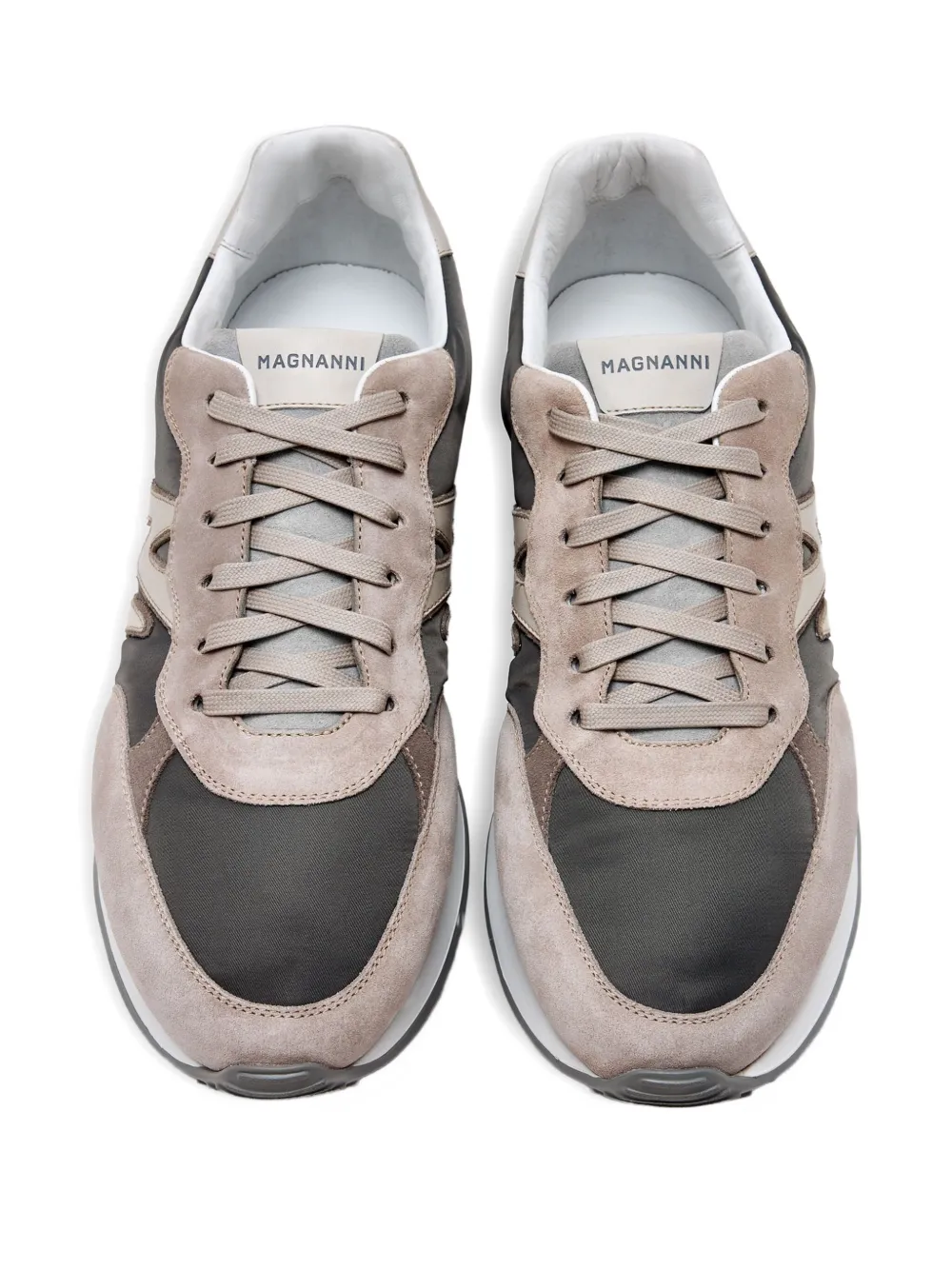 Magnanni Yoki suede leather panel sneakers Brown