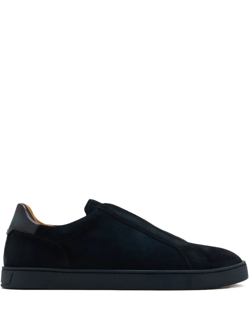 Magnanni suede leather slip-on sneakers Blue