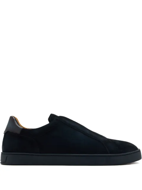 Magnanni suede leather slip-on sneakers 
