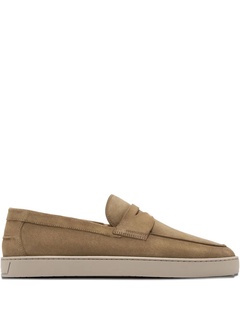 Magnanni penny suede loafers Neutrals