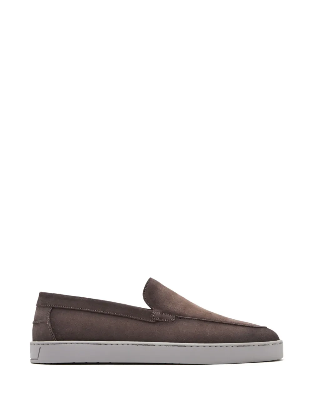 Magnanni Suede Leather Slip-on Loafers In Brown