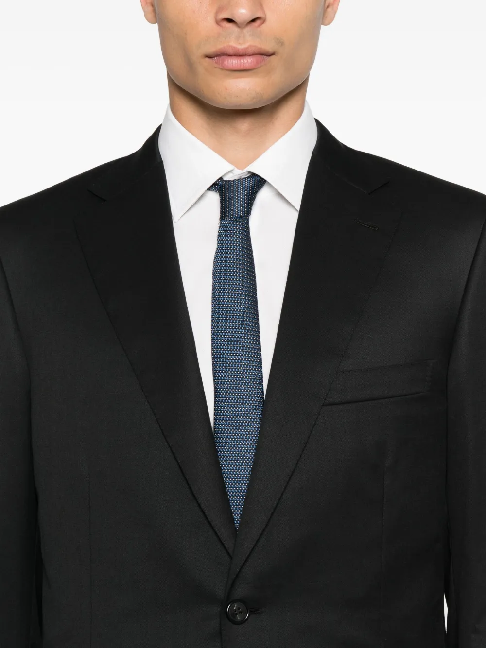 Brioni Pak met enkele rij knopen Zwart