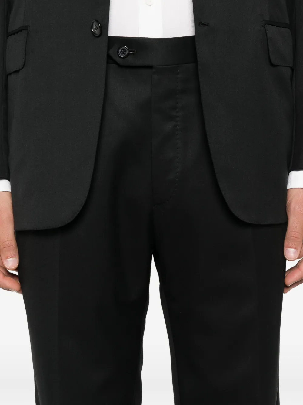Brioni Pak met enkele rij knopen Zwart