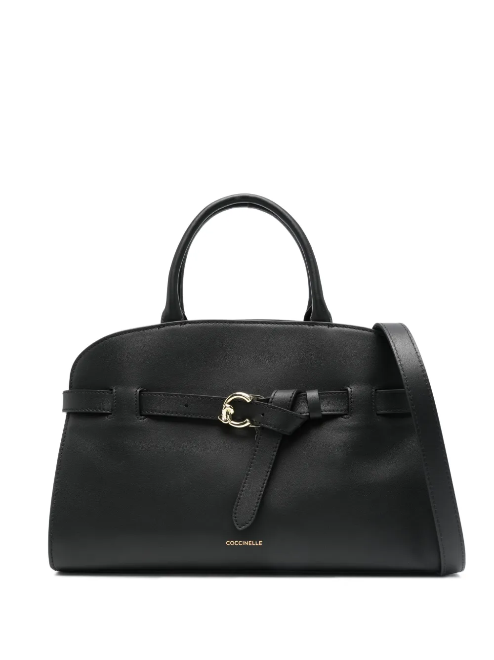 Coccinelle Sabine belt-buckle leather tote bag | Black | Image 1