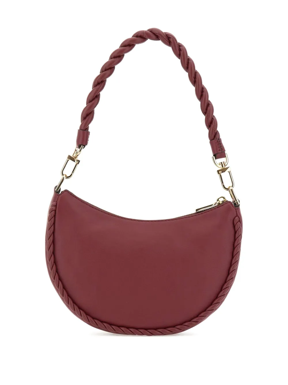 Michael Michael Kors Kyla kleine wassende schoudertas met gevlochten handgreep - Rood