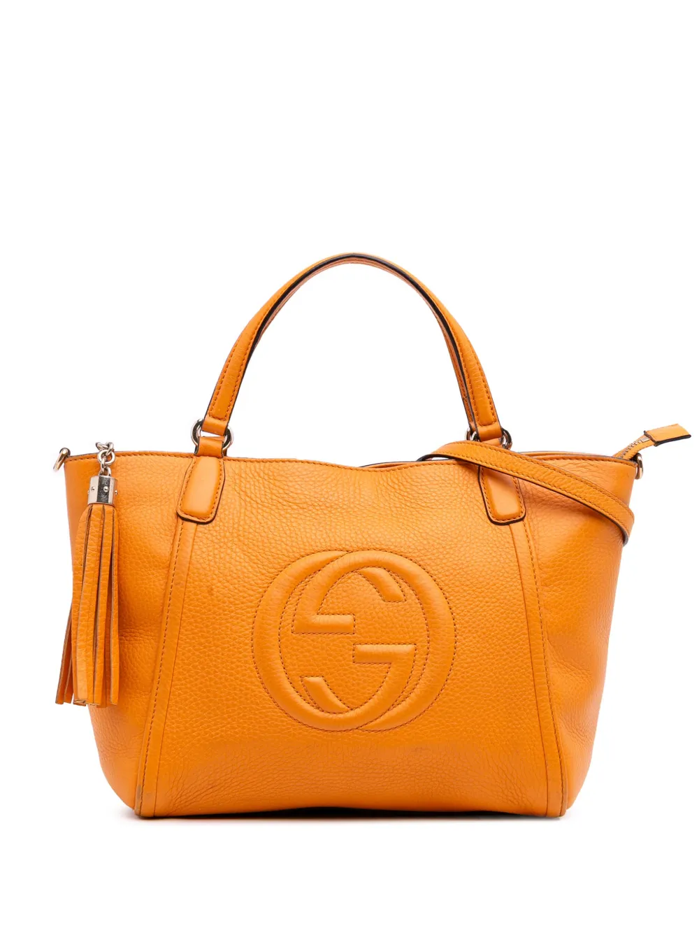 Gucci Pre-Owned 2016-2025 Small Leather Soho Cellarius satchel - オレンジ Gucci Pre-Owned 2016-2025 Small Leather Soho Cellarius satchel - オレンジ