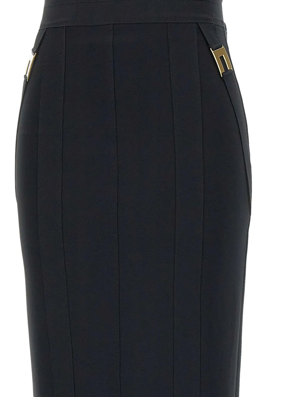 Elisabetta Franchi Events midi skirt Zwart