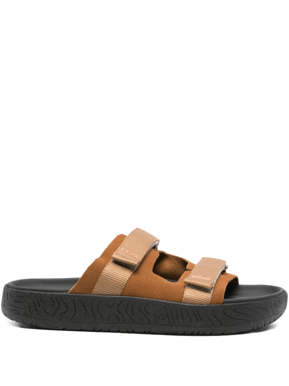 VEJA double-strap suede sandals Brown