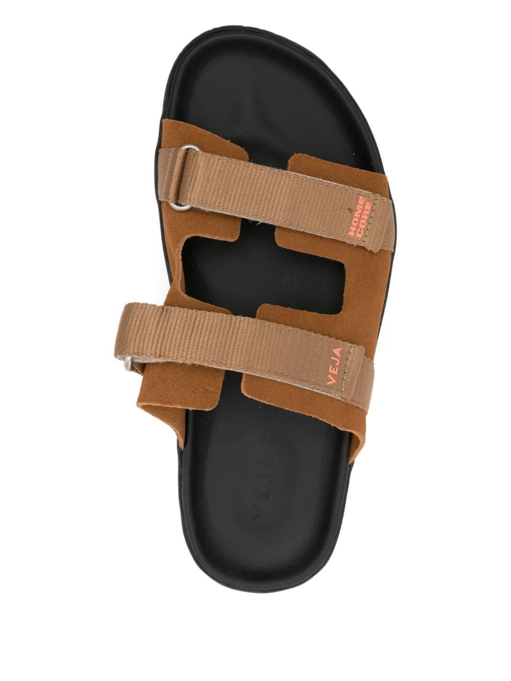 VEJA double-strap suede sandals Brown