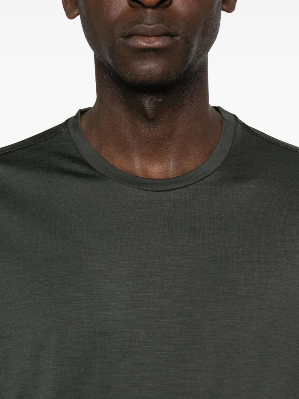 Maurizio Baldassari Merino-wool T-shirt In Gray